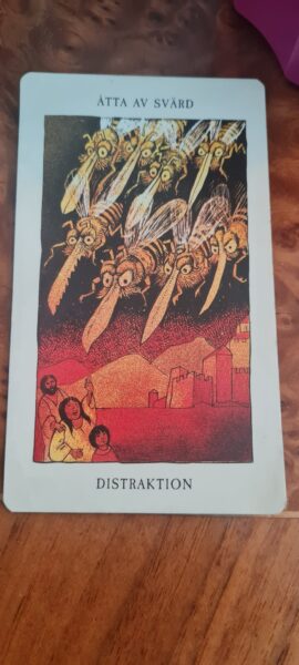 8 av svärd i tarotkort